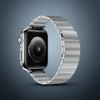 Apple Watch 38mm Kr404 Huks Kordon - Gümüş