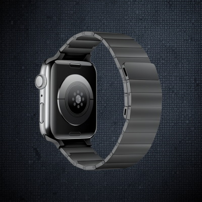 Apple Watch 38mm Kr404 Huks Kordon - Siyah