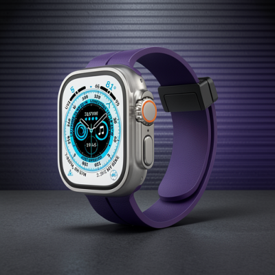 Apple Watch 38mm Kr412 Elegance Stylısh Kordon (saat Değildir) - Derin Mor