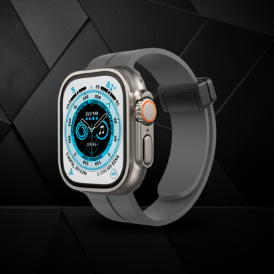 Apple Watch 38mm Kr412 Elegance Stylısh Kordon (saat Değildir) - Füme