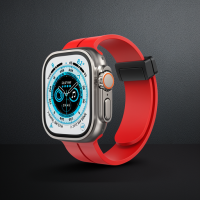 Apple Watch 38mm Kr412 Elegance Stylısh Kordon (saat Değildir) - Kırmızı