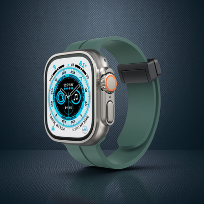 Apple Watch 38mm Kr412 Elegance Stylısh Kordon (saat Değildir) - Koyu Yeşil
