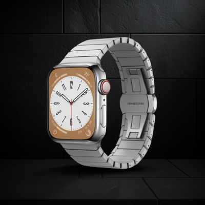 Apple Watch 38mm Kr413 Fine Steel Kordon (saat Değildir) - Gümüş
