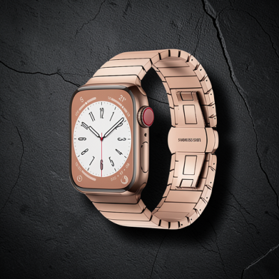 Apple Watch 38mm Kr413 Fine Steel Kordon (saat Değildir) - Rose