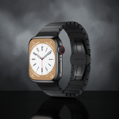 Apple Watch 38mm Kr413 Fine Steel Kordon (saat Değildir) - Siyah