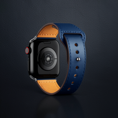 Apple Watch 38mm Kr415 Luaz Deri Kordon (saat Değildir) - Lacivert