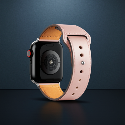Apple Watch 38mm Kr415 Luaz Deri Kordon (saat Değildir) - Pembe