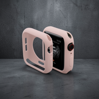 Apple Watch 40mm Silikon Alt Kasa - Pudra