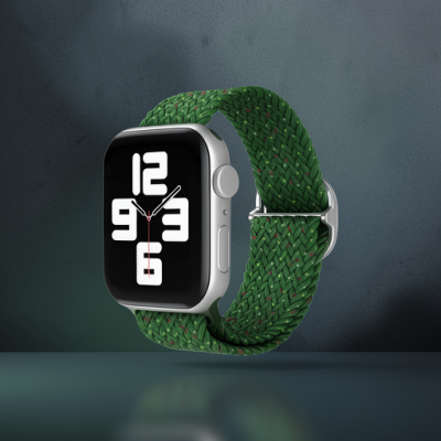 Apple Watch 42mm Kordon - Benekli Koyu Yeşil