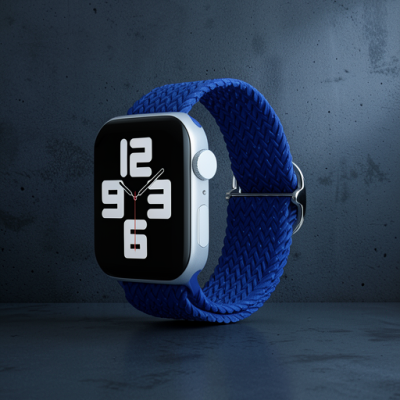 Apple Watch 42mm Kordon - Benekli Mavi