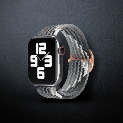 Apple Watch 42mm Kordon - Gri-siyah