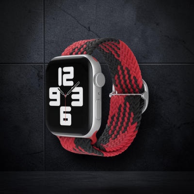 Apple Watch 42mm Kordon - Kırmızı-siyah