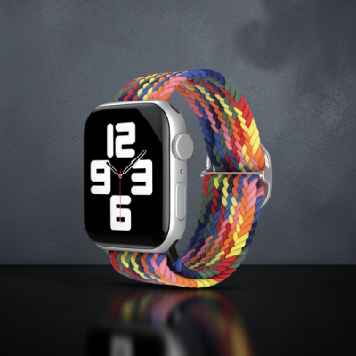 Apple Watch 42mm Kordon - Siyah-kırmızı-sarı