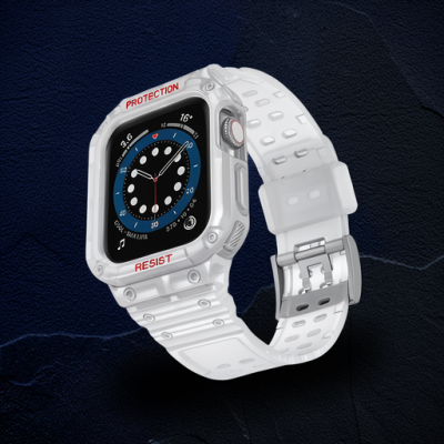 Apple Watch 42mm Kr401 Silikon Kordon - Şeffaf