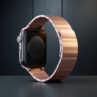 Apple Watch 42mm Kr404 Huks Kordon - Rose Gold