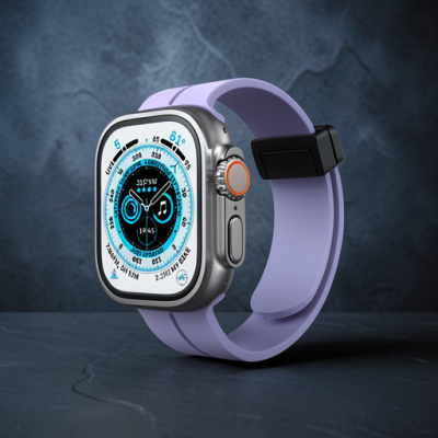 Apple Watch 42mm Kr412 Elegance Stylısh Kordon (saat Değildir) - Lila