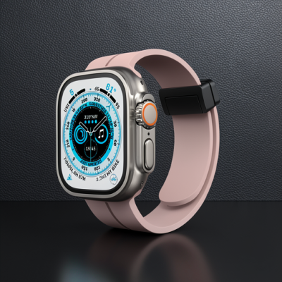Apple Watch 42mm Kr412 Elegance Stylısh Kordon (saat Değildir) - Pudra