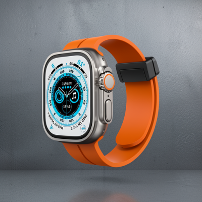 Apple Watch 42mm Kr412 Elegance Stylısh Kordon (saat Değildir) - Turuncu