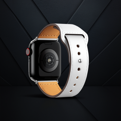 Apple Watch 42mm Kr415 Luaz Deri Kordon (saat Değildir) - Beyaz