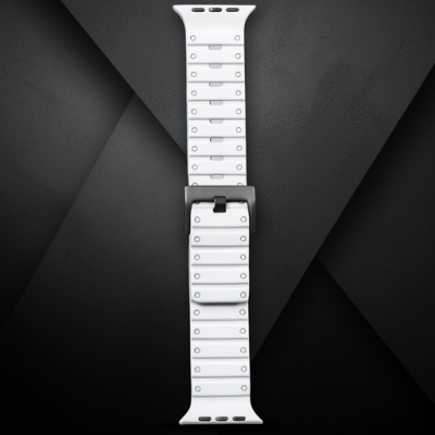 Apple Watch 42mm Magnus Mıknatıslı Silikon Kordon (saat Değildir) - Gri