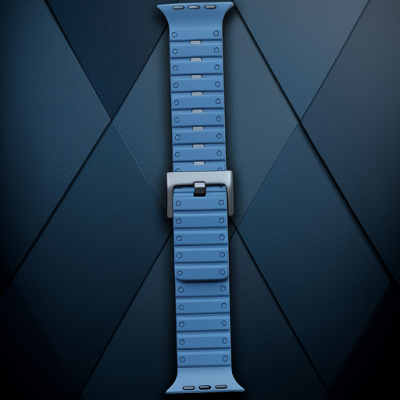 Apple Watch 42mm Magnus Mıknatıslı Silikon Kordon (saat Değildir) - Mavi