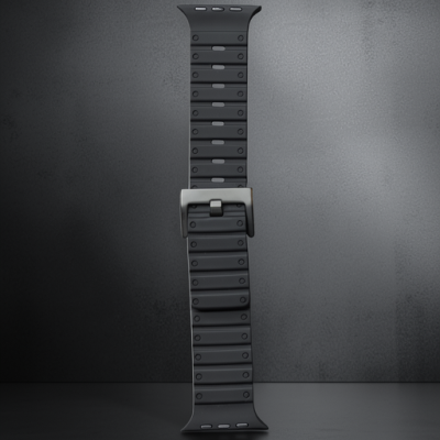 Apple Watch 42mm Magnus Mıknatıslı Silikon Kordon (saat Değildir) - Siyah
