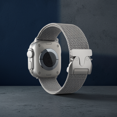 Apple Watch 42mm Milano Metal Kordon - Titan Gri