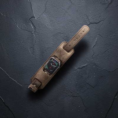 Apple Watch 42mm Nl17 Deri Kordon - Kahverengi