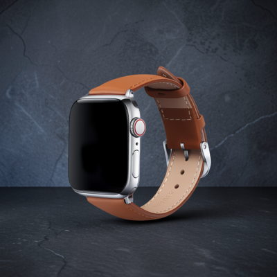 Apple Watch 42mm Nl26 Deri Kordon - Taba
