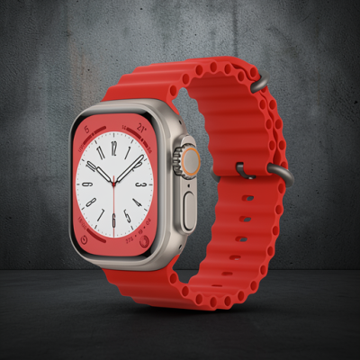 Apple Watch 42mm Ocean Kordon - Kırmızı