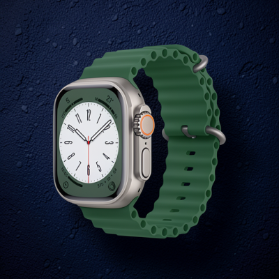 Apple Watch 42mm Ocean Kordon - Koyu Yeşil
