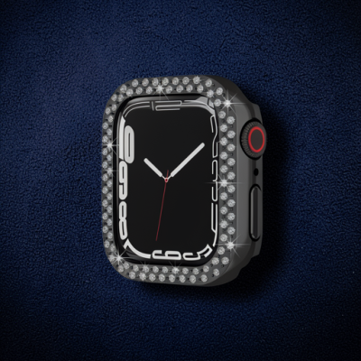 Apple Watch 42mm Taşlı Kasa - Siyah