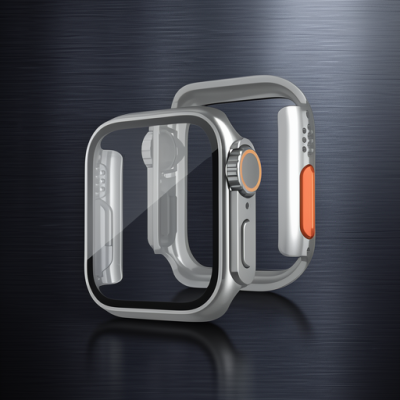 Apple Watch 44mm Watch 49mm Kasa Dönüştürücü Ve Ekran Koruyucu - Yıldız Işığı