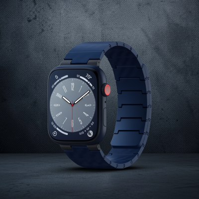 Apple Watch 45mm Carbon Steel Kordon (saat Değildir) - Lacivert