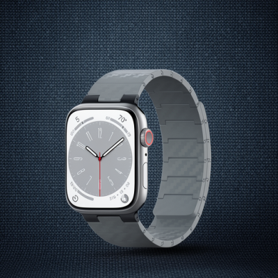 Apple Watch 45mm Carbon Steel Kordon (saat Değildir) - Yıldız Işığı