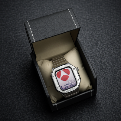 Apple Watch 45mm Kr409 Metal Kordon - Gümüş