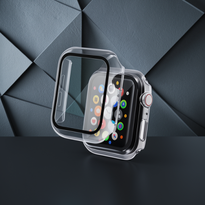 Apple Watch Ultra 49mm Camlı Kasa Ekran Koruyucu - Şeffaf