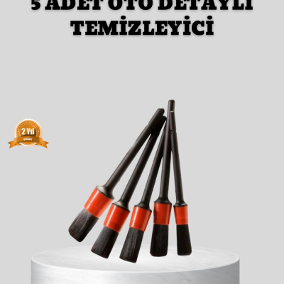 Araç Detay Temizlik Fırçası 5’li Set Çizmeyen Kıl Çok Yönlü Kullanım