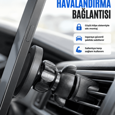 Araç Havalandırma Izgarası İçin Mıknatıslı Telefon Tutucu Stand