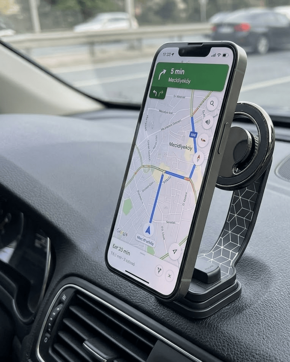Araç İçi Manyetik Telefon Tutucu Katlanabilir Navigasyon Standı