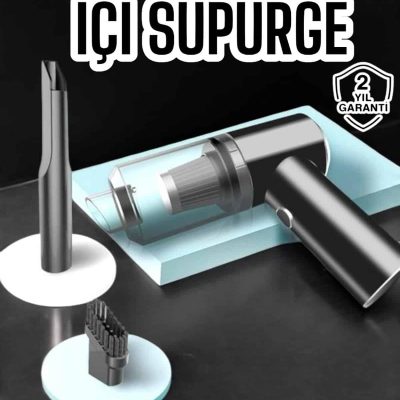 Araç İçi Süpürge Vakumlu Şarjlı Süpürge Filtreli
