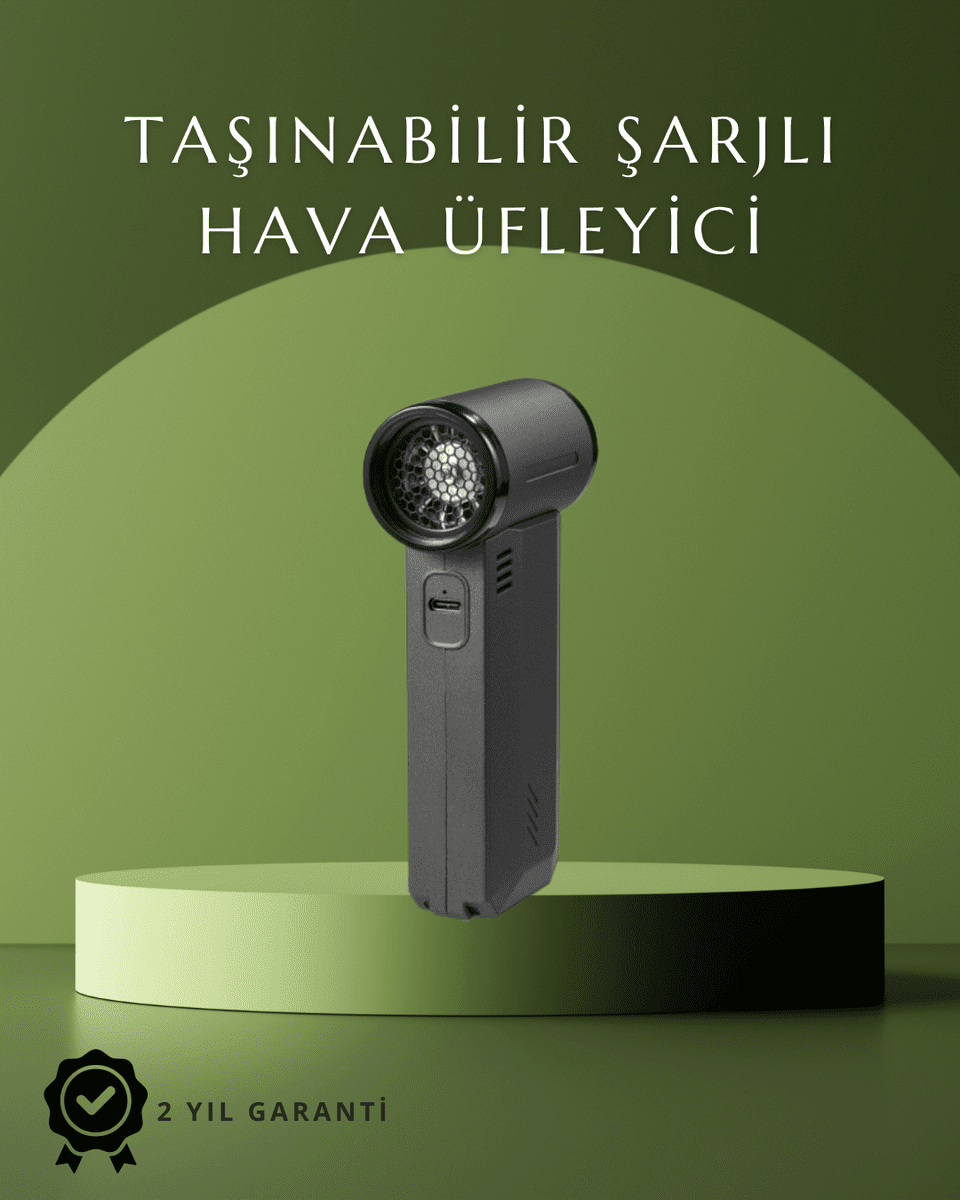 Araç İçi ve Ev İçin Güçlü Hava Üfleyici Toz Temizleme Makinesi