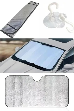 Araç Ön Cam Güneşlik UV ve Isı Koruma Katlanabilir Toyota Corolla Skoda Superb Dacia Duster Ford Focus