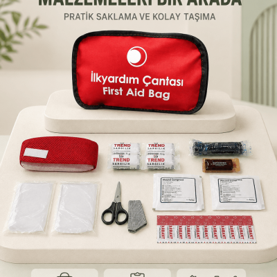Araç ve Ev İçin İlk Yardım Çantası Acil Set
