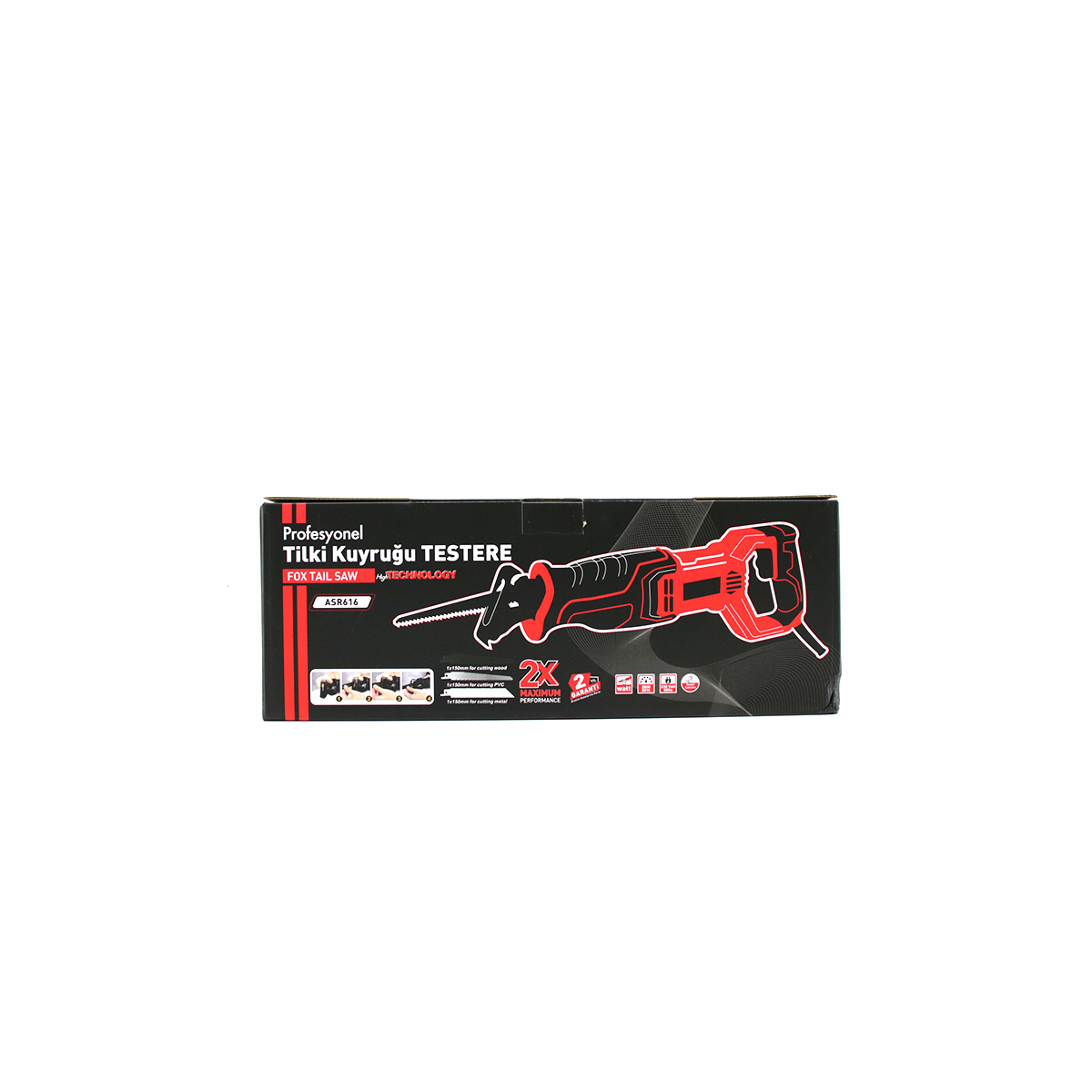 ASR-616 Elektrikli Testere 230V 0-2800 RPM Kırmızı