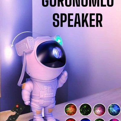 Astronot Bluetooth Hoparlör Gökyüzü Projektör Gece Lambası