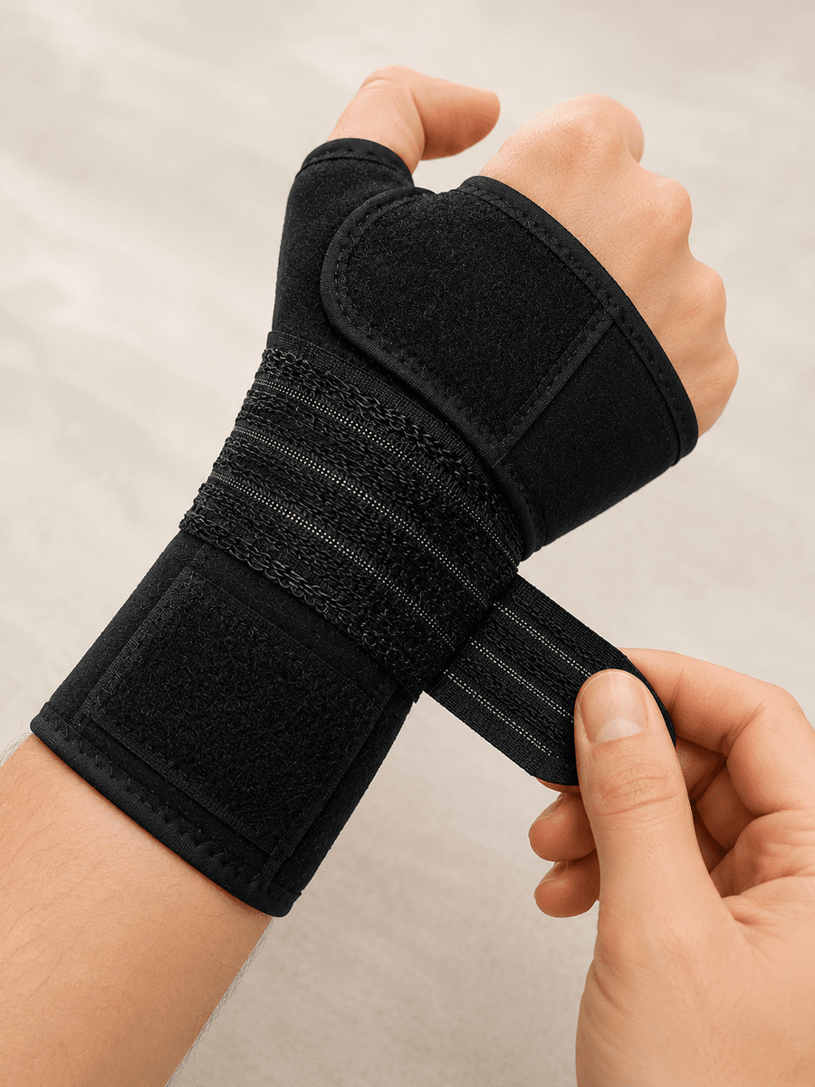 Avuç İçi Destekli El Bilekliği Metal Destekli Ayarlanabilir Bilek Ateli