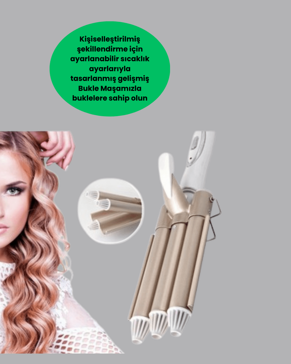 Bukle Saç Maşası – Kolay Kullanım, Sağlıklı Bukleler yüksek ısılı Yeni Nesil