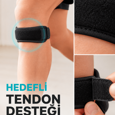 Ayarlanabilir Tendon Destek Bandı Diz Altı Spor Koşu Yürüyüş Bandı