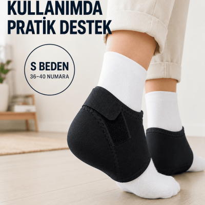 Ayarlanabilir Topuk Desteği S Beden 36-40 Numara Esnek Rahat Topuk Çorabı